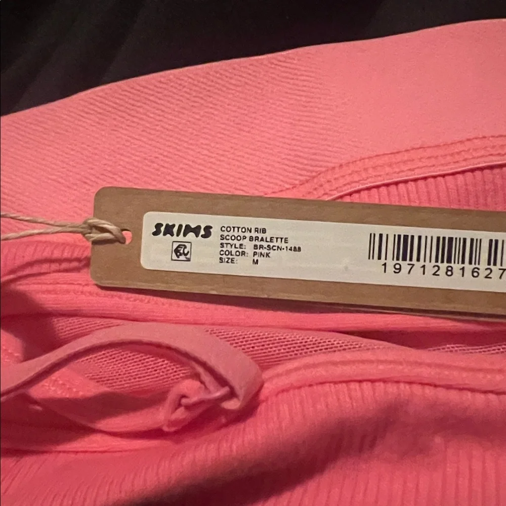 SKIMS COTTON RIB SCOOP BRALETTE - Picture 3 of 3